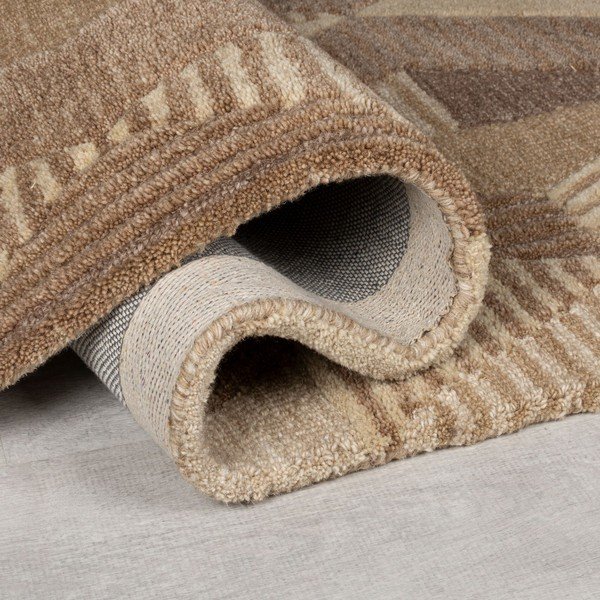 Smeđi ručno rađen vunen tepih 200x290 cm Moda Asher – Flair Rugs-image-2