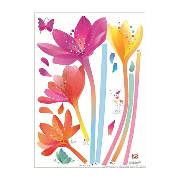 Set naljepnica Ambience Rainbow Flower-image-2