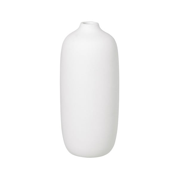 Bijela keramička vaza Blomus Ceola, visina 18 cm