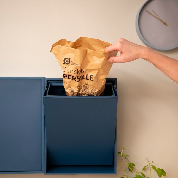 Plava kanta za smeće za odvojeni otpad/zidna od reciklirane plastike Recycling Box – ReCollector-image-1