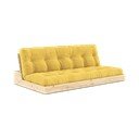 Žuta  sklopiva sofa od samta 196 cm Base – Karup Design