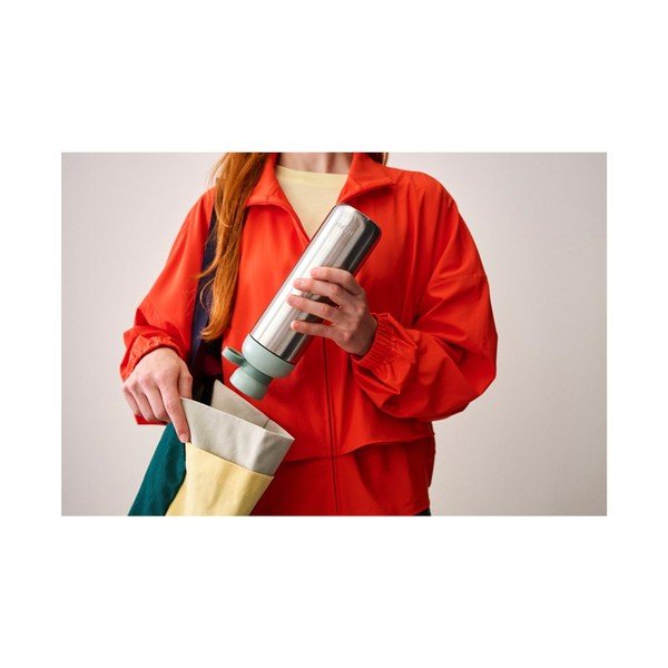 Crna/u srebrnoj boji boca za vodu od nehrđajućeg čelika 500 ml Vita – Mepal-image-3