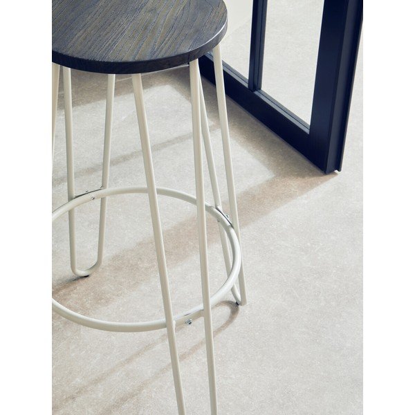 Bijela/u prirodnoj boji barska stolica od čvrstog brijesta (visine sjedala 75 cm) District – Premier Housewares-image-4