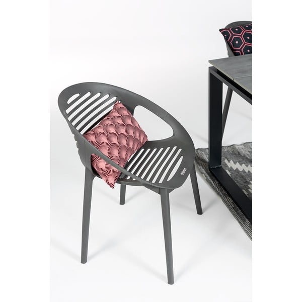 Sivi set vrtnog namještaja sa 6 stolica Le Bon Joanna Strong-image-3