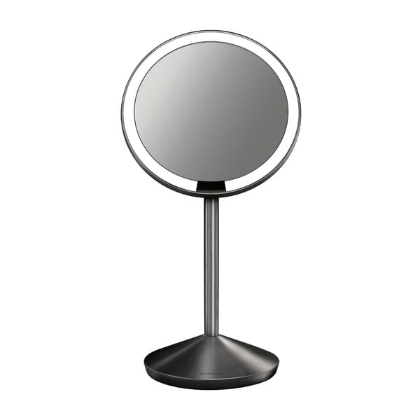 Crno kozmetičko ogledalo s jednostavnim osvjetljenjem senzora