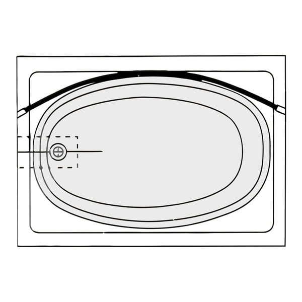 Teleskopska šipka srebrene boje savijenog oblika za zavjesu za tuš ili kadu Wenko-image-2