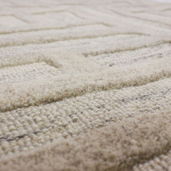 Sivo-bež ručno rađen vunen tepih 160x230 cm Elva  – Flair Rugs-image-4