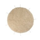 Krem periv/ručno rađen pamučan okrugao tepih ø 100 cm Moon Multishape – Lorena Canals
