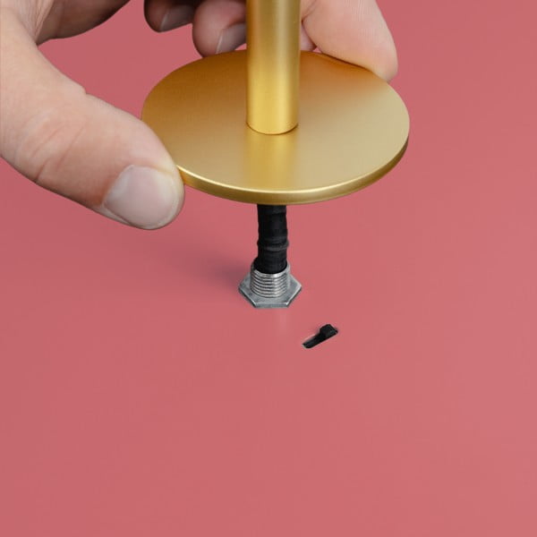 Ružičasta metalna LED viseća svjetiljka s mogućnosti zatamnjivanja s metalnim sjenilom ø 31 cm Asteria Plus – UMAGE-image-1