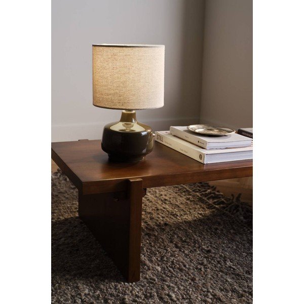 Smeđa/krem stolna lampa keramička (visina 29 cm) Laila – Jotex-image-1