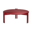 Crveni okrugao stolić za kavu od masivnog bora ø 80 cm Sticks – Karup Design