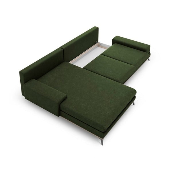 Zelena kutna garnitura na razvlačenje Windsor & Co Sofas Planet, lijevi kut-image-3