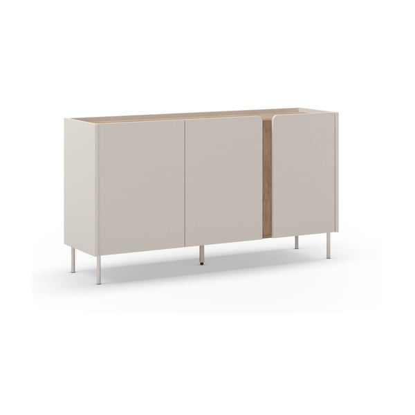 Krem/u prirodnoj boji komoda u dekoru hrasta 150x82,5x40,5 cm Lucile – Marckeric-image-2