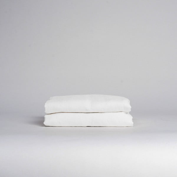 Bijela plahta od mješavine lana 230x270 cm – Linen Tales-image-1