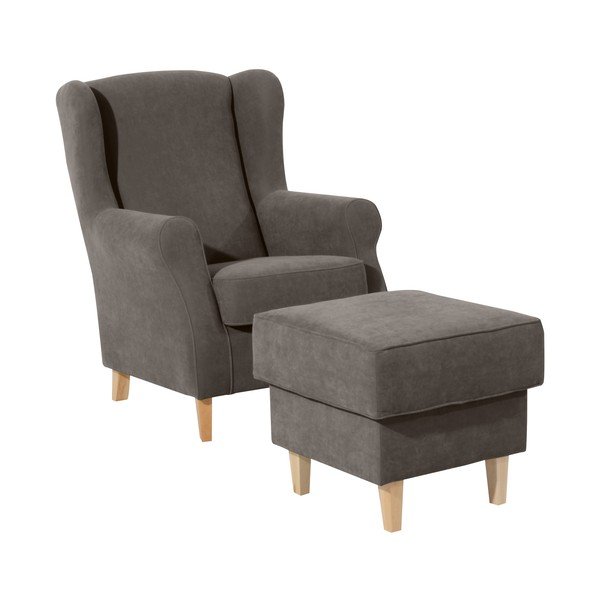 Smeđe-sivi otoman Max Winzer Lorris-image-2