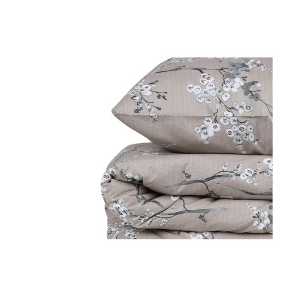 Smeđa posteljina za bračni krevet/za produženi krevet od renforce pamuka 240x220 cm Chicory – Mijolnir-image-3