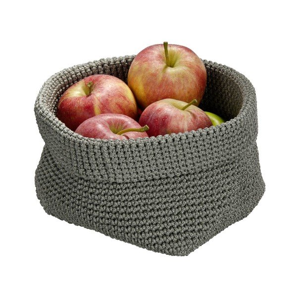 Siva okrugla košara Wenko Malia-image-1