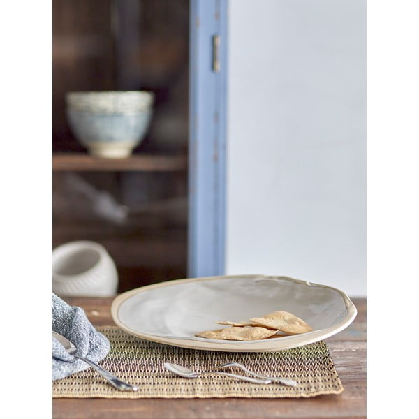 Ukrasni pladanj od kamenine 20x33 cm Mateo – Bloomingville-image-1