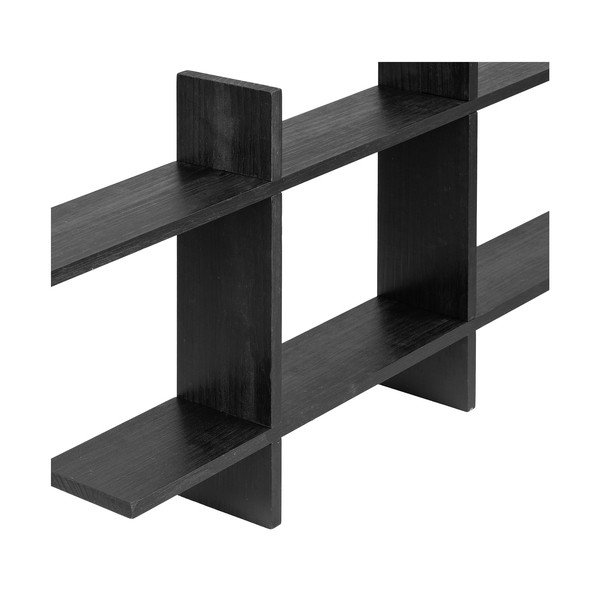Crna polica s više razina od masivnog bora 86 cm Mostar – House Nordic-image-4