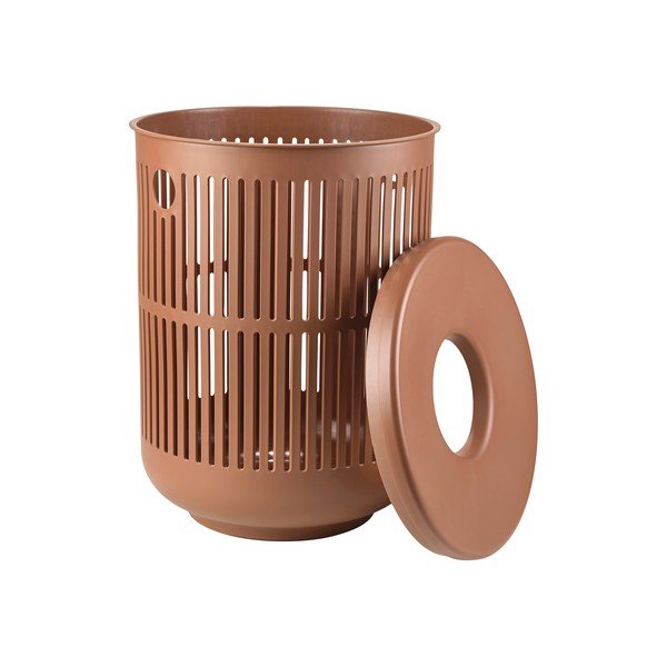 Narančasta plastična košara za rublje 60 l Ume – Zone-image-3