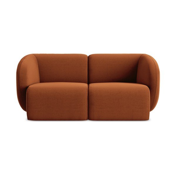 Baršunasti sofa boja terakote 174 cm Lani – Makamii