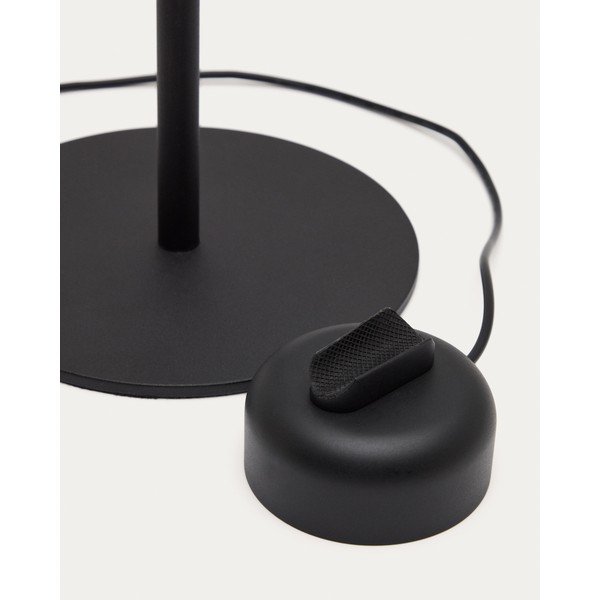 Crna metalna LED stolna lampa s mogućnosti zatamnjivanja (visina 61,5 cm) Orey – Kave Home-image-3