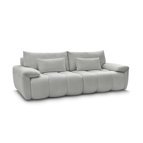 Svijetlo siva sofa od šenila 264 cm Ivane – Bobochic Paris-image-4