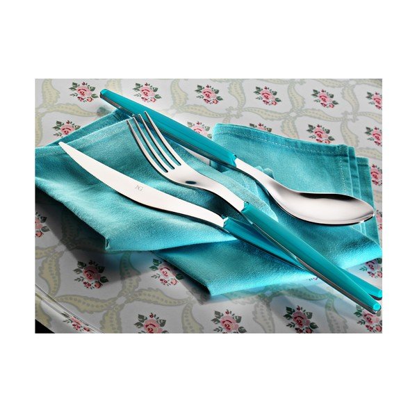 Pribor za jelo Plavi retro, 30 kom