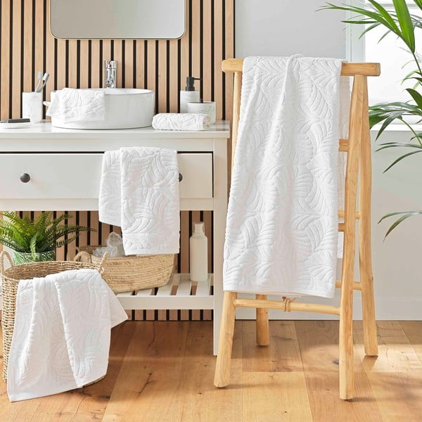 Bijeli pamučni ručnik od frotira 70x130 cm Madeira – douceur d'intérieur-image-3