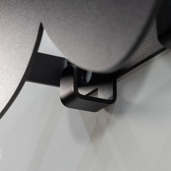 Crna metalna zidna vješalica s policom 80 cm Tumulo – Spinder Design-image-2