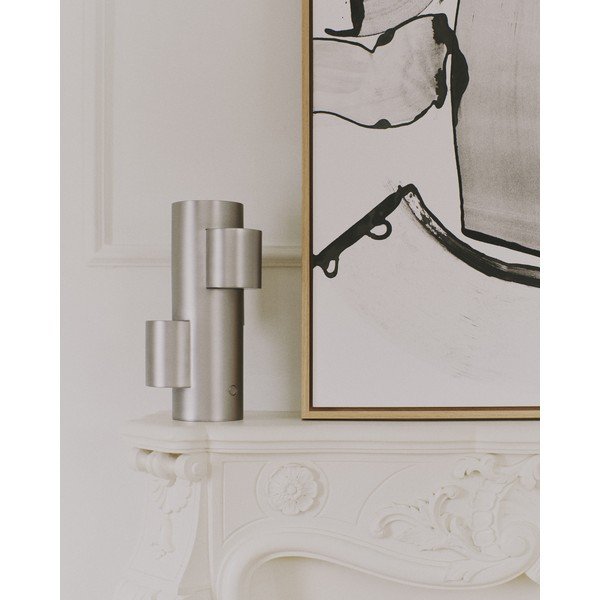 Metalna LED stolna lampa s mogućnosti zatamnjivanja u srebrnoj boji (visina 26,5 cm) Adrina – Kave Home-image-4