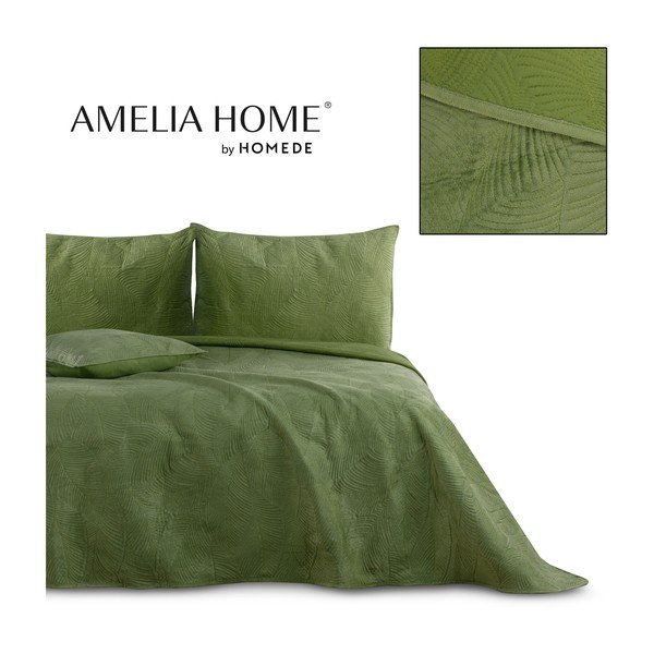 Zeleni prekrivač za bračni krevet 240x260 cm Palsha - AmeliaHome-image-4