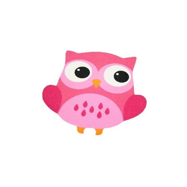 Dječji ružičasti tepih Zala Living Owl, 66 x 66 cm