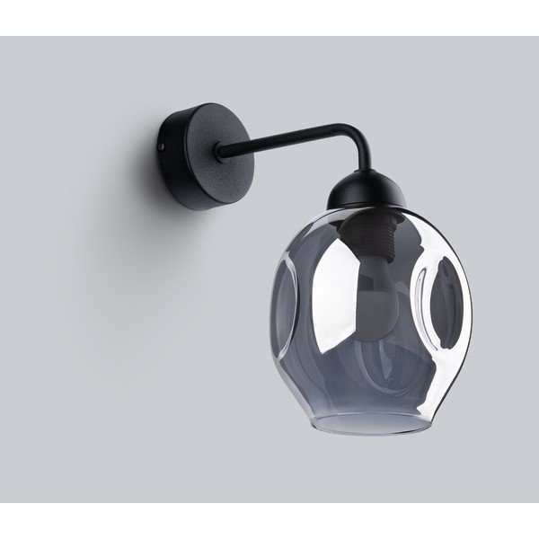 Crna zidna lampa ø 25 cm Garten – Sollux-image-3