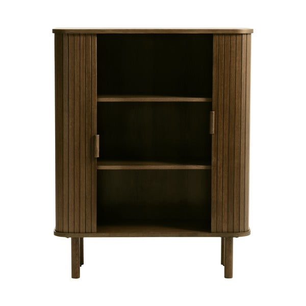 Smeđi ormarić u dekoru hrasta s kliznim vratima 113x90 cm Cavo – Unique Furniture-image-3