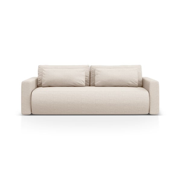 Bež sklopiva/s prostorom za odlaganje sofa 238 cm Belfast – Cosmopolitan Design