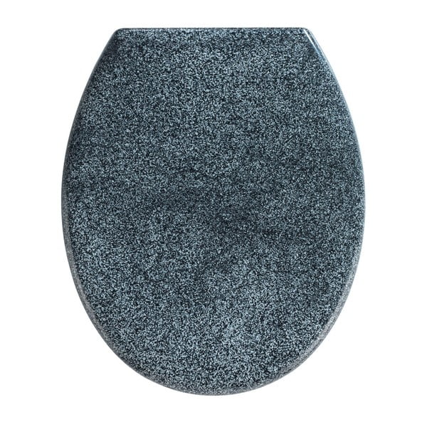 WC sjedalo granit dekor lako zatvaranje Wenkoo Premium Ottana, 45,2 x 37,6 cm-image-1