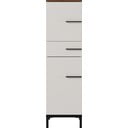 Sivo-bež kupaonski ormarić u dekoru oraha 34x123 cm Yonkers - Germania