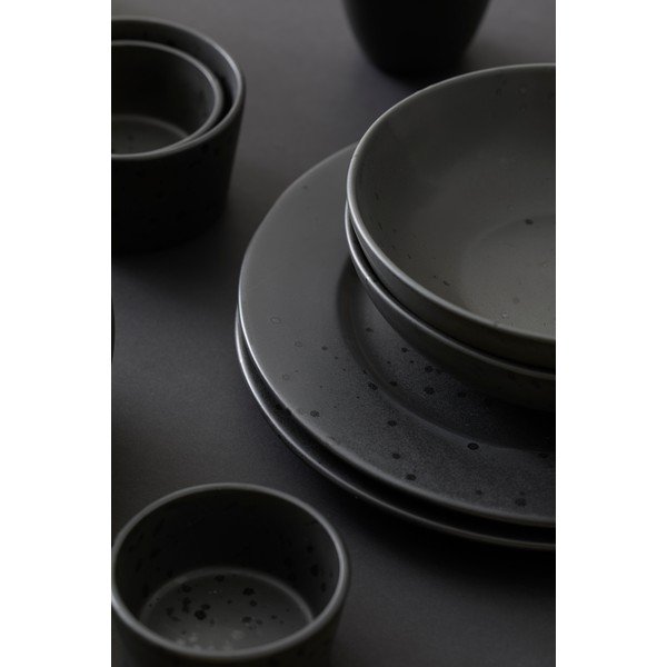 Crna zdjela za tjesteninu od kamenine Bitz Basics Black, ⌀ 20 cm-image-3