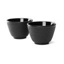 Set od 2 crne šalice za čaj od lijevanog željeza Bredemeijer Jang, ⌀ 7,8 cm