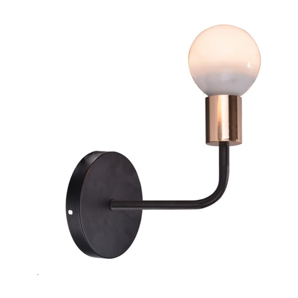 Crna/u bakrenoj boji zidna lampa Spill – Candellux Lighting-image-4