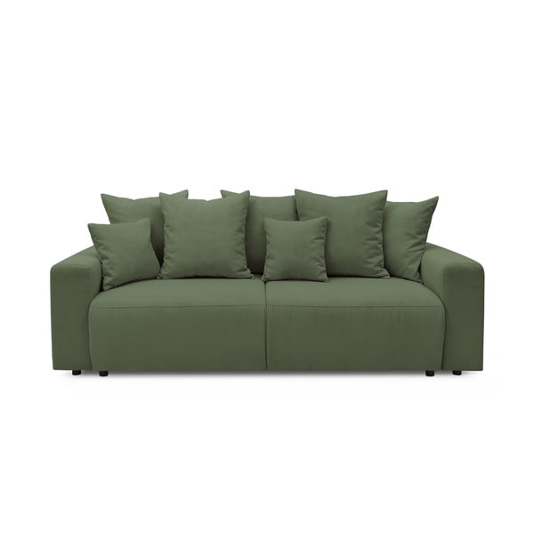 Zeleni kauč ​​na razvlačenje od samta Bobochic Paris Envy