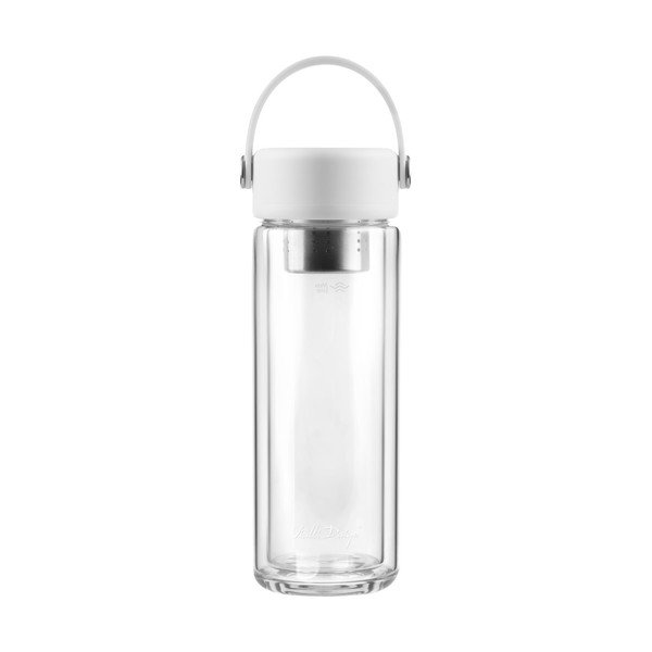 Bijela staklena boca za vodu 350 ml Fuori – Vialli Design