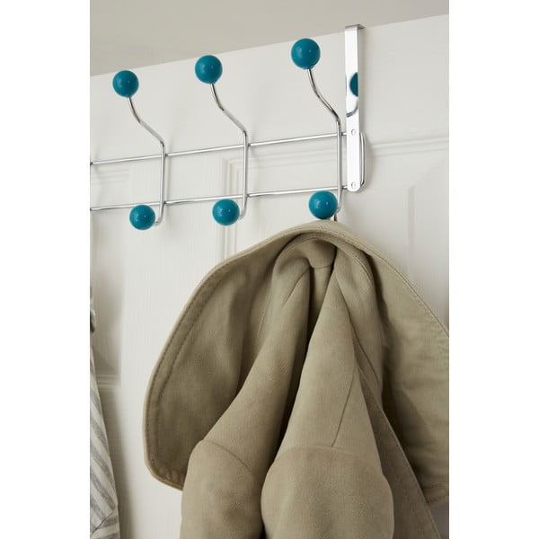 Mentol zelena/u srebrnoj boji metalna vješalica za vrata 41 cm – Premier Housewares-image-2