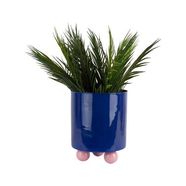 Metalna ručno rađena ukrasna tegla za cvijeće ø 20 cm Double Funky – PT LIVING-image-4