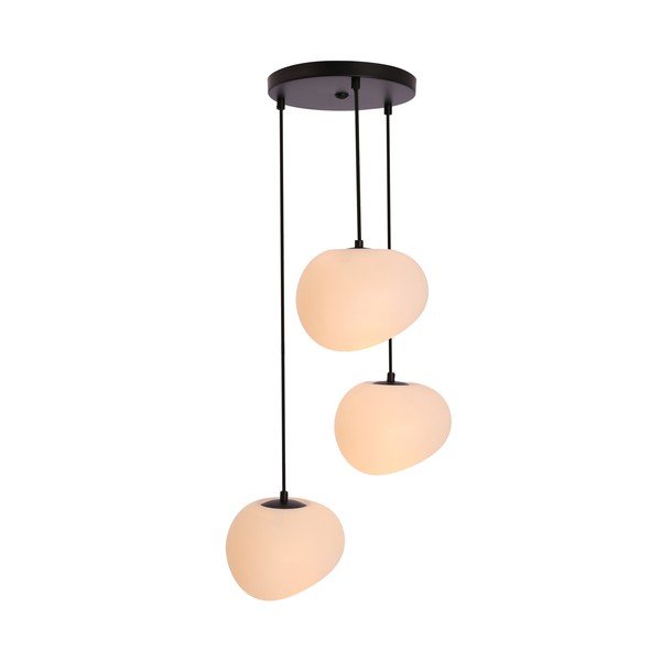Crno-bijela viseća svjetiljka ø 42 cm Stones – Candellux Lighting-image-4