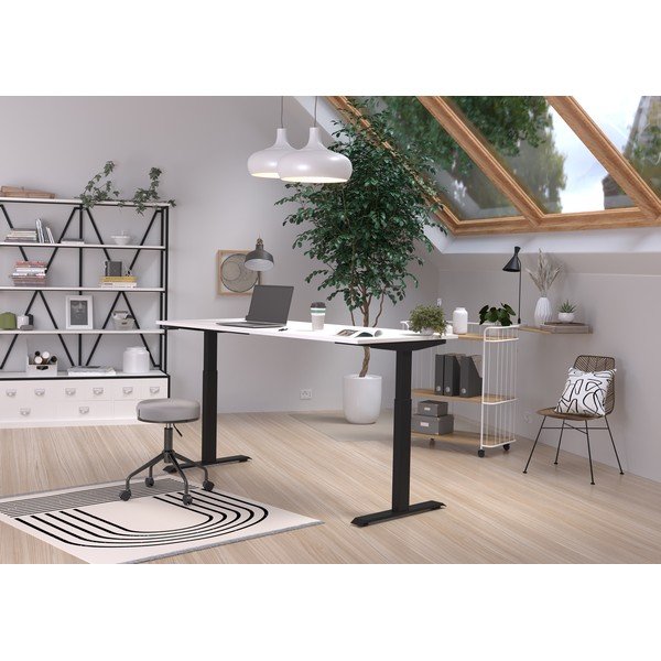 Radni stol s bijelom pločom stola 80x180 cm Jet – Germania-image-1