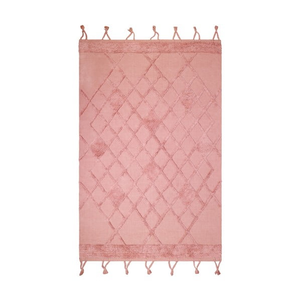 Ružičasti pamučni tepih Nattiot Liege, 110 x 170 cm
