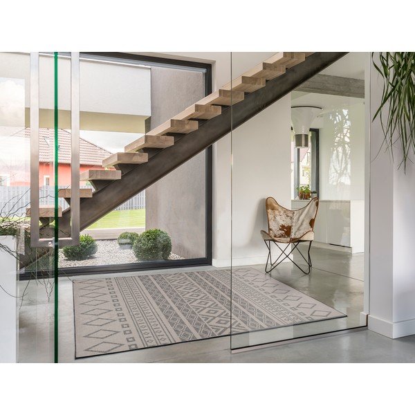 Sivi tepih Universal Lino Grey, 80 x 150 cm-image-1