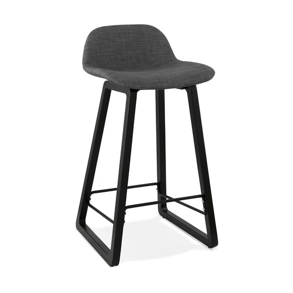 Crna stolica Cocoon Trap Mini, sedam visine 72 cm